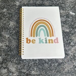 Be Kind Spiral Notebook with Rainbow Design